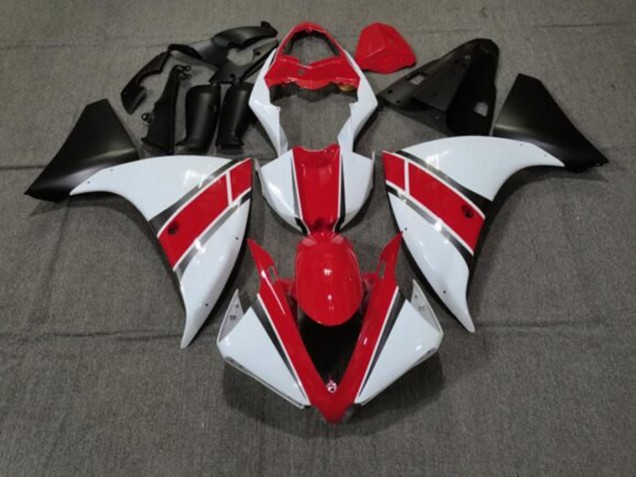 Comprar Carenados Moto Yamaha YZF 1000 R1 2012-2014 - Rojo Blanco Negro Mate