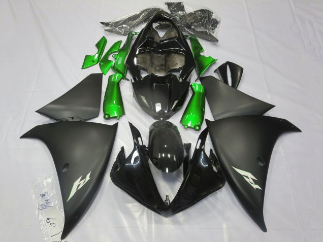 Comprar Carenados Moto Yamaha YZF 1000 R1 2012-2014 - Negro Brillante Negro Mate Verde