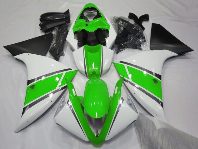 Comprar Carenados Moto Yamaha YZF 1000 R1 2012-2014 - Blanco Verde Negro Mate