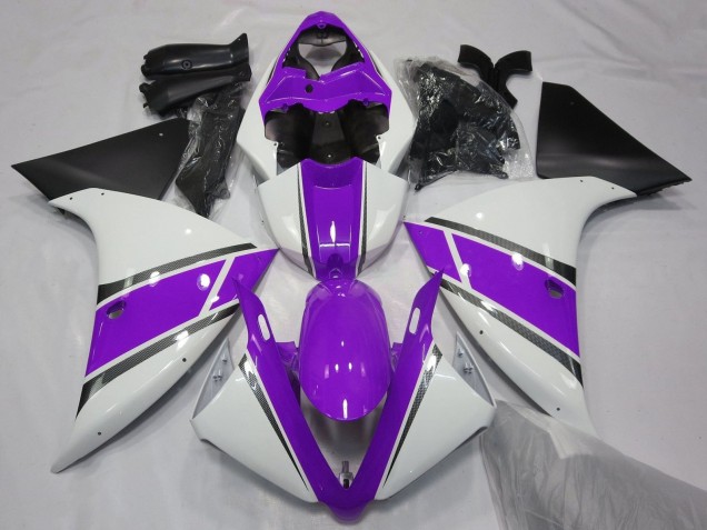 Comprar Carenados Moto Yamaha YZF 1000 R1 2012-2014 - Blanco Púrpura Negro Mate
