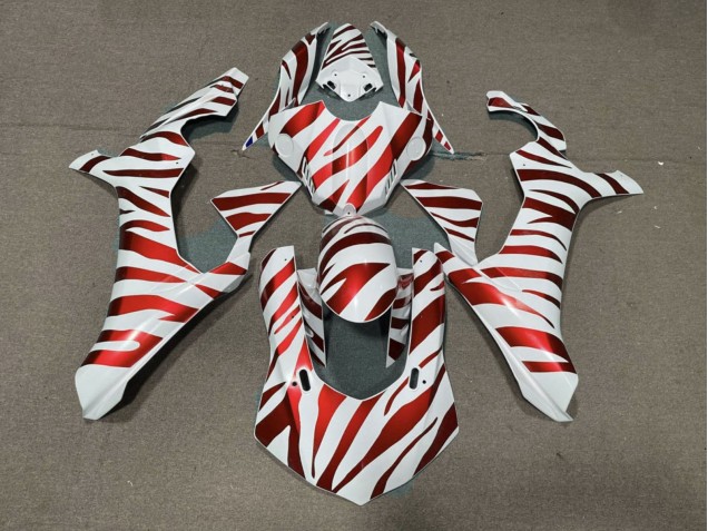 Comprar Carenados Moto Yamaha YZF 1000 R1 2015-2019 - Blanco Rojo Cebra