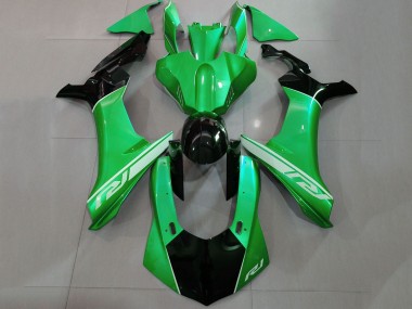Comprar Carenados Moto Yamaha YZF 1000 R1 2015-2019 - Verde Negro Brillante Plata