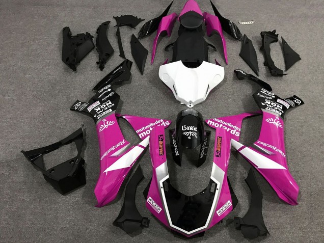 Comprar Carenados Moto Yamaha YZF 1000 R1 2015-2019 - Rosa Blanco Negro Brillante