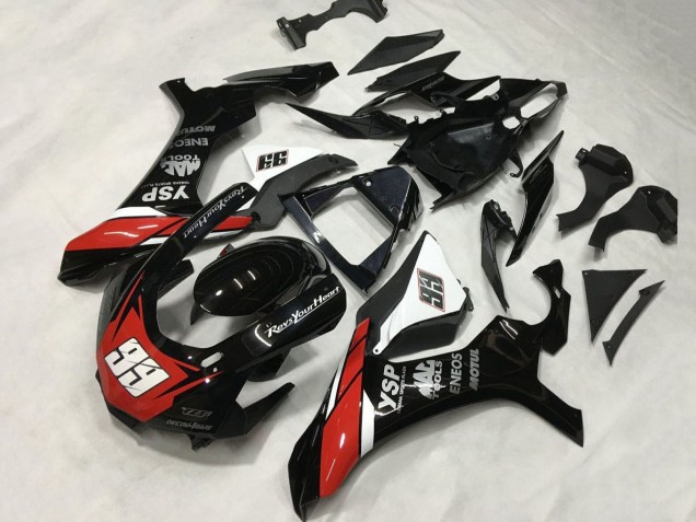 Comprar Carenados Moto Yamaha YZF 1000 R1 2015-2019 - Negro Brillante Blanco Rojo ENEOS Motul YSP 99