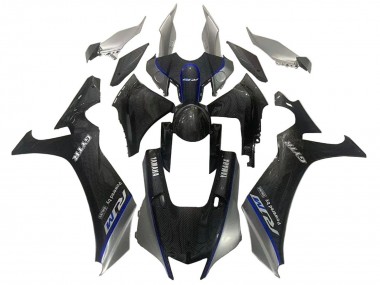 Comprar Carenados Moto Yamaha YZF 1000 R1 2020-2025 - Falso FibraCarbono Plata Azul