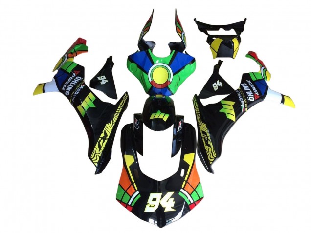 Comprar Carenados Moto Yamaha YZF 1000 R1 2020-2025 - Azul Verde Amarillo Rojo Negro RuedaColores 94