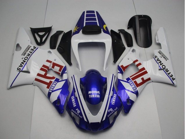 Comprar Carenados Moto Yamaha YZF 1000 R1 1998-1999 - Blanco Azul Rojo Amarillo Fiat Petronas Motul