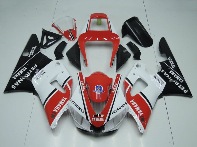Comprar Carenados Moto Yamaha YZF 1000 R1 1998-1999 - Rojo Blanco Negro Brillante Petronas Yamalube