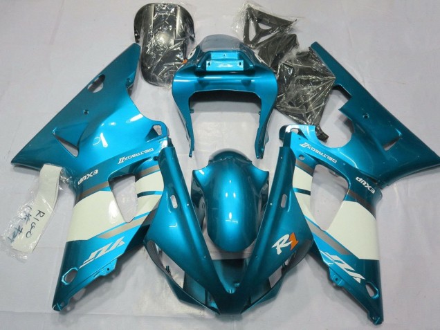 Comprar Carenados Moto Yamaha YZF 1000 R1 2000-2001 - Azul Blanco Plata