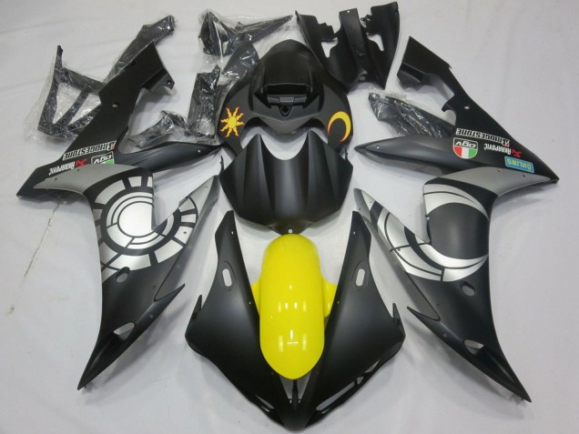 Comprar Carenados Moto Yamaha YZF 1000 R1 2004-2006 - Negro Mate Plata Amarillo