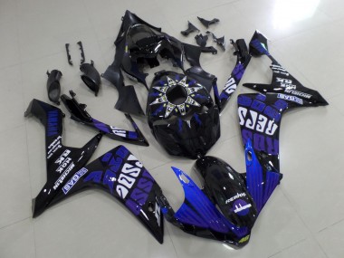 Comprar Carenados Moto Yamaha YZF 1000 R1 2007-2008 - Negro Azul Púrpura Blanco Rossi