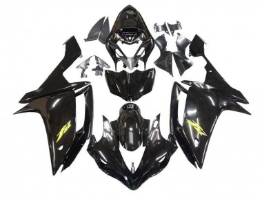 Comprar Carenados Moto Yamaha YZF 1000 R1 2007-2008 - Negro Brillante Oro Calcomanía