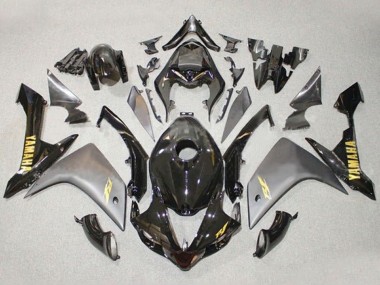 Comprar Carenados Moto Yamaha YZF 1000 R1 2007-2008 - Gris Negro Brillante Oro Calcomanía
