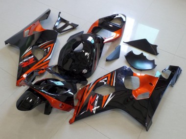 Comprar Carenados Moto Suzuki GSXR 600 / GSXR 750 2004-2005 - Negro Brillante Naranja
