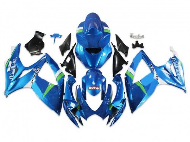 Comprar Carenados Moto Suzuki GSXR 600 / GSXR 750 2006-2007 - Azul Verde Blanco Ecstar