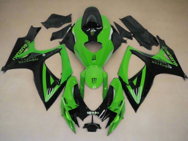 Comprar Carenados Moto Suzuki GSXR 600 / GSXR 750 2006-2007 - Verde Negro Monstruo