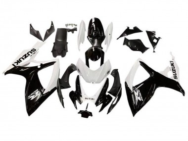 Comprar Carenado Moto Suzuki GSXR 600 / GSXR 750 2006-2007 - Blanco Negro Brillante