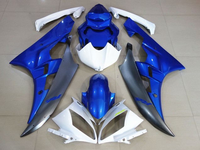 Comprar Carenados Moto Yamaha YZF R6 2006-2007 - Blanco Azul Negro Mate