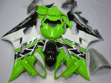 Comprar Carenados Moto Yamaha YZF R6 2006-2007 - Verde Blanco Negro Brillante