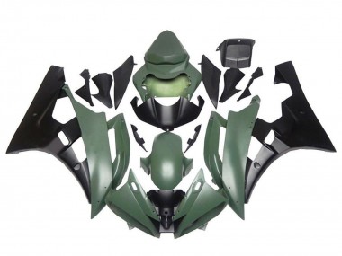 Comprar Carenados Moto Yamaha YZF R6 2006-2007 - Verde Militar Negro Mate