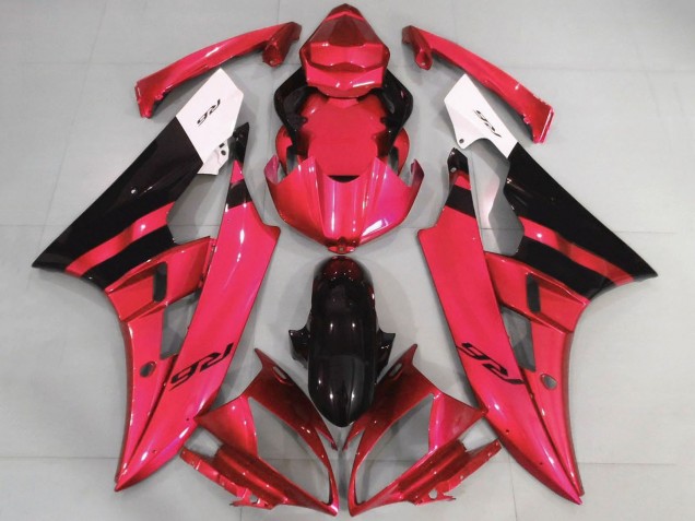 Comprar Carenados Moto Yamaha YZF R6 2006-2007 - Blanco Rojo Negro Brillante