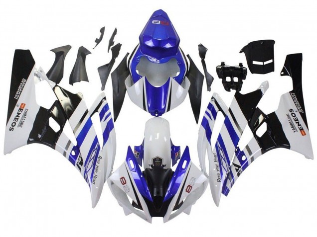 Comprar Carenados Moto Yamaha YZF R6 2006-2007 - Blanco Azul Negro ENEOS Yamalube