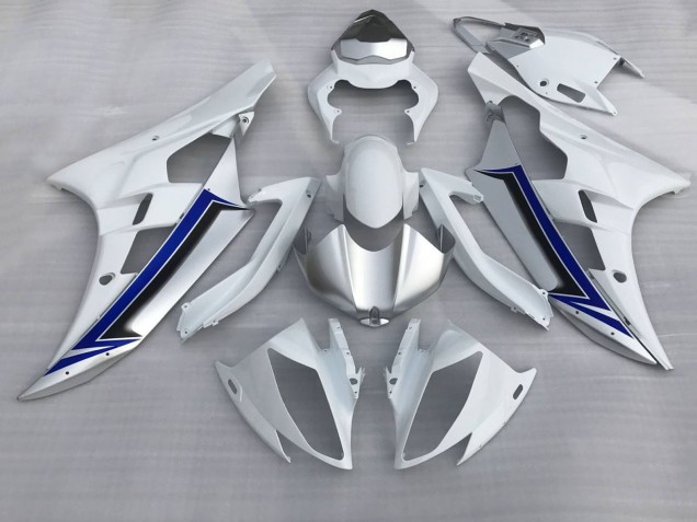 Comprar Carenados Moto Yamaha YZF R6 2006-2007 - Blanco Plata Azul Negro