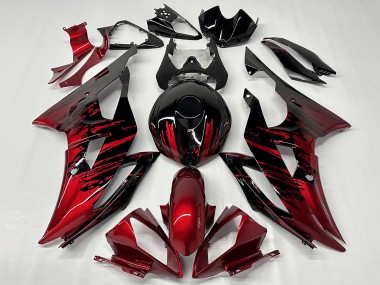 Comprar Carenados Moto Yamaha YZF R6 2008-2016 - Rojo Negro Brillante Fade