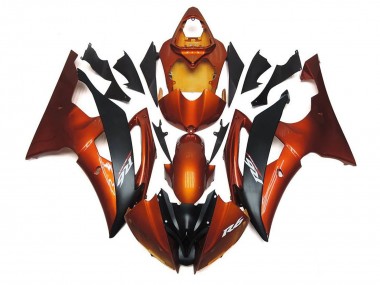 Comprar Carenados Moto Yamaha YZF R6 2008-2016 - Naranja Negro Mate
