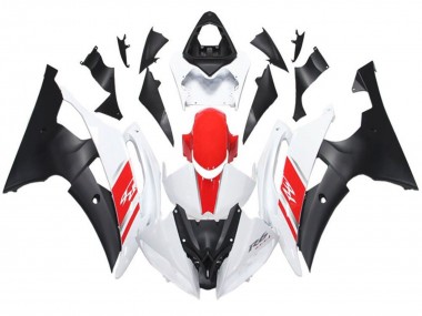 Comprar Carenado Moto Yamaha YZF R6 2008-2016 - Blanco Rojo Negro Mate
