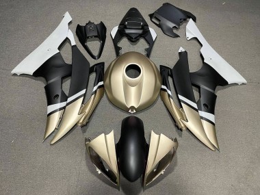 Comprar Carenados Moto Yamaha YZF R6 2008-2016 - Blanco Oro Negro Mate