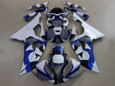 Comprar Carenados Moto Yamaha YZF R6 2008-2016 - Blanco Azul Gris Camouflage