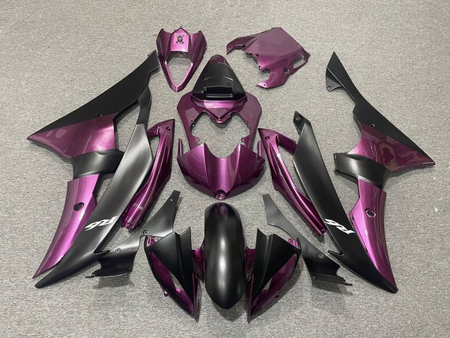 Comprar Carenados Moto Yamaha YZF R6 2008-2016 - Púrpura Negro Mate