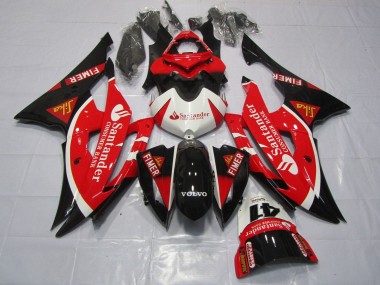 Comprar Carenados Moto Yamaha YZF R6 2008-2016 - Blanco Rojo Negro Santander