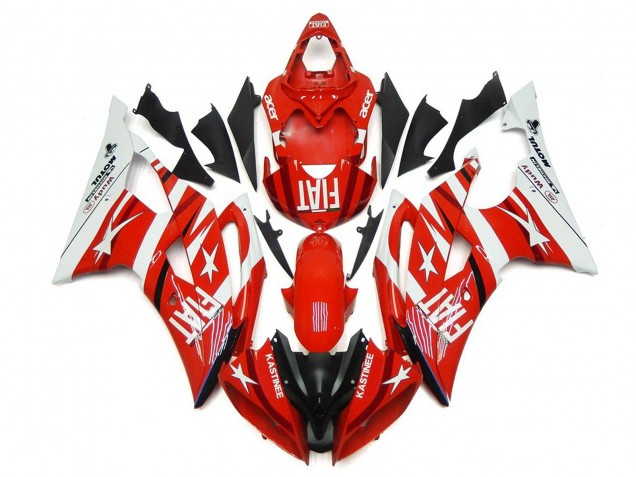 Comprar Carenados Moto Yamaha YZF R6 2008-2016 - Blanco Rojo Negro Fiat