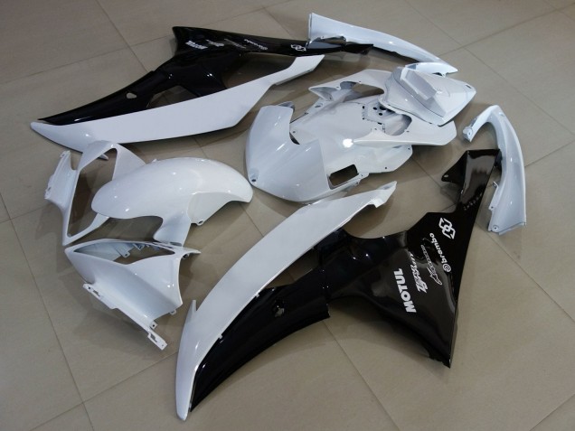 Comprar Carenados Moto Yamaha YZF R6 2008-2016 - Blanco Negro Brillante