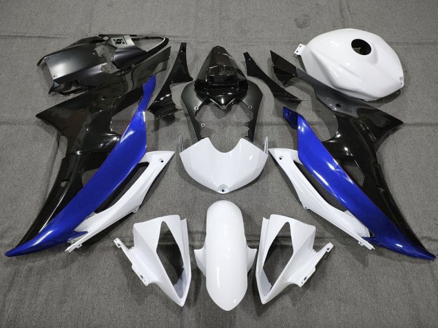 Comprar Carenado Moto Yamaha YZF R6 2008-2016 - Blanco Azul Negro Brillante