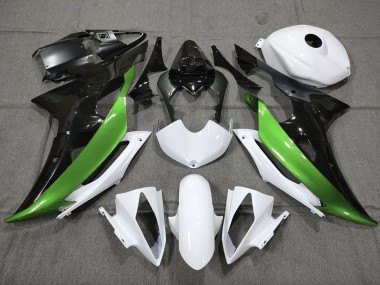 Comprar Carenados Moto Yamaha YZF R6 2008-2016 - Blanco Verde Negro Brillante