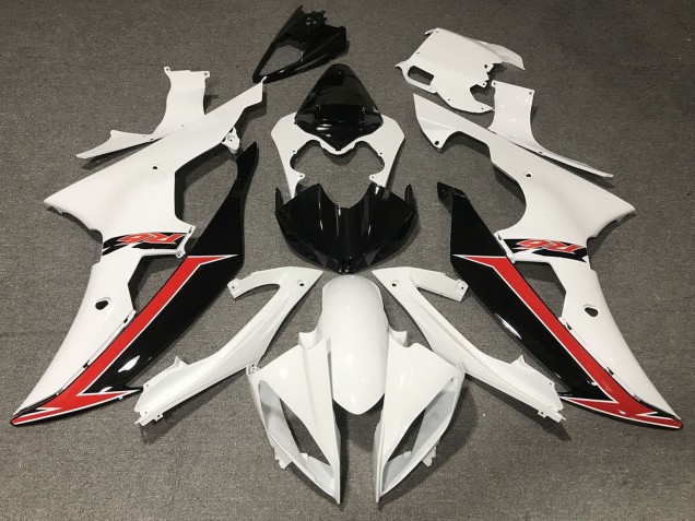 Comprar Carenado Moto Yamaha YZF R6 2008-2016 - Blanco Rojo Negro Brillante