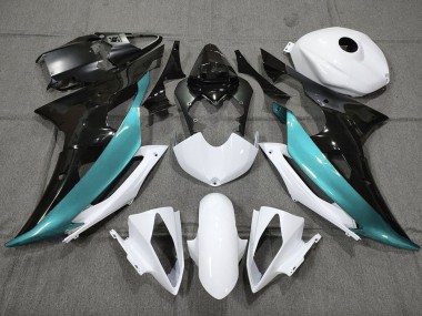 Comprar Carenados Moto Yamaha YZF R6 2008-2016 - Blanco Negro Azul Verdoso