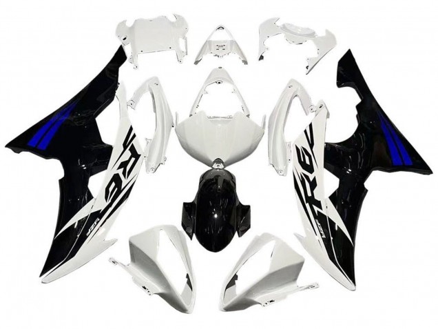 Comprar Carenados Moto Yamaha YZF R6 2008-2016 - Blanco Azul Negro Brillante