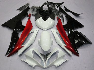 Comprar Carenados Moto Yamaha YZF R6 2008-2016 - Blanco Rojo Negro Brillante