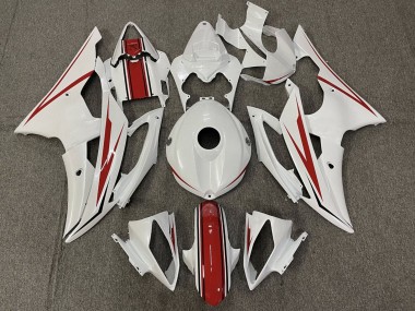 Comprar Carenado Moto Yamaha YZF R6 2008-2016 - Blanco Perla Rojo