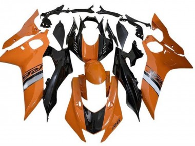 Comprar Carenados Moto Yamaha YZF R6 2017-2025 - Naranja Plata Negro Brillante