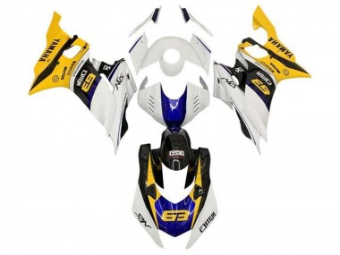Comprar Carenados Moto Yamaha YZF R6 2017-2025 - Blanco Amarillo Azul Negro