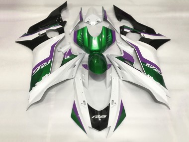 Comprar Carenados Moto Yamaha YZF R6 2017-2025 - Blanco Verde Púrpura Negro