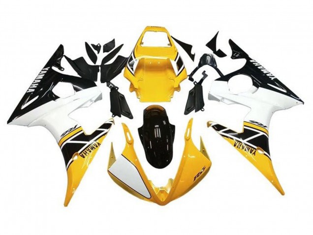 Comprar Carenados Moto Yamaha YZF R6 2005 - Blanco Amarillo Negro