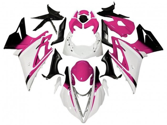 Comprar Carenados Moto Triumph Daytona 675 Triple 2013-2016 - Blanco Rosa Negro Brillante