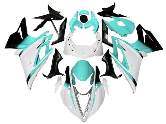 Comprar Carenados Moto Triumph Daytona 675 Triple 2013-2016 - Blanco Turquesa Azul Negro Brillante