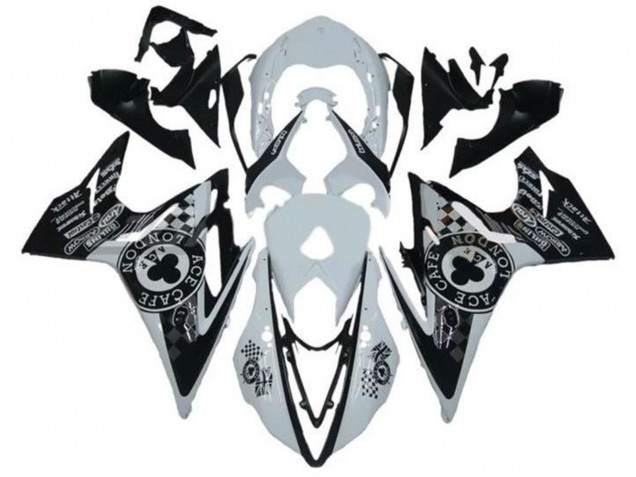 Comprar Carenados Moto Triumph Daytona 675 Triple 2013-2016 - Blanco Negro Brillante Cafe London